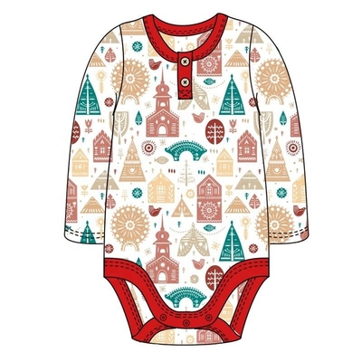 Cotton baby winter clothes christmas onesie baby jumpsuit 7pcs romper bodysuit