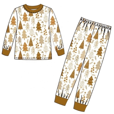 Christmas infant baby romper bodysuit tree printing baby clothes christmas set
