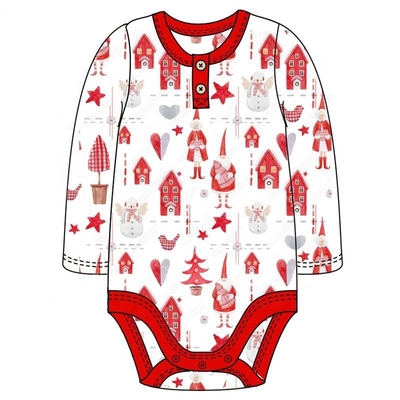 Custom Christmas Baby Infant Romper Dress baby girls clothes set for Christmas