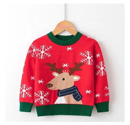 Fall Winter Boys Clothes Toddler Pullover Cartoon Sweaters Knitted Christmas Sweater For Kids