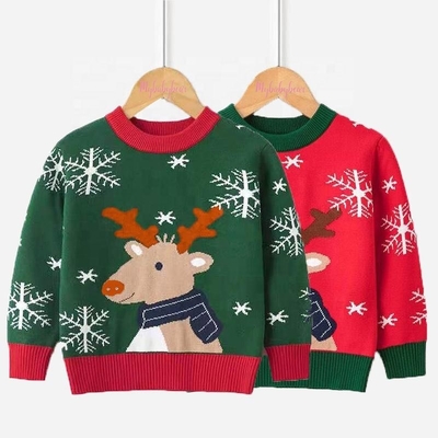 Fall Winter Boys Clothes Toddler Pullover Cartoon Sweaters Knitted Christmas Sweater For Kids