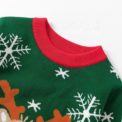 Fall Winter Boys Clothes Toddler Pullover Cartoon Sweaters Knitted Christmas Sweater For Kids