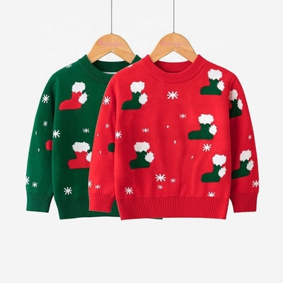New Design Knit Christmas Kids Pullover Sweater Elk Boys Sweaters