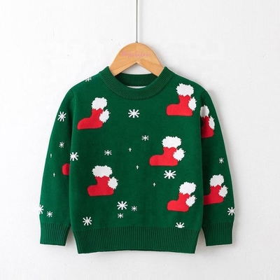 New Design Knit Christmas Kids Pullover Sweater Elk Boys Sweaters