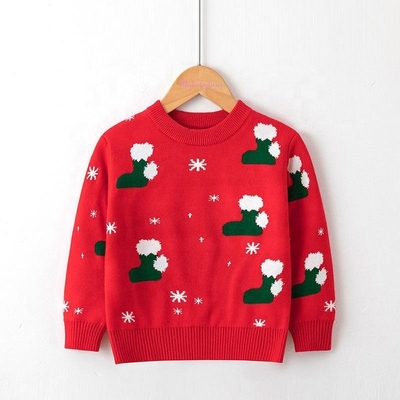 New Design Knit Christmas Kids Pullover Sweater Elk Boys Sweaters