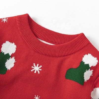 New Design Knit Christmas Kids Pullover Sweater Elk Boys Sweaters