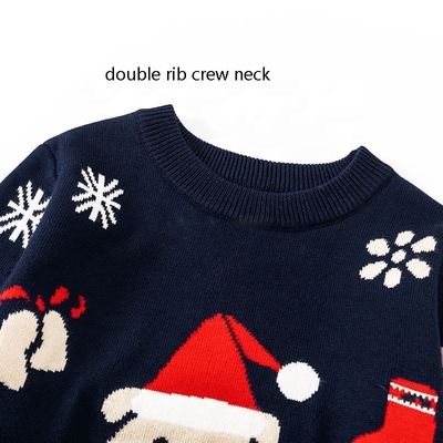 New Autumn And Winter Fashion Christmas Children's Pullovers Kids Girls Boys Knitted Crew Neck Sweaters