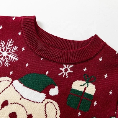 Christmas Cold Season Baby Knitted Sweaters Pullover Children Jumper Warm Knit Kids Sweater Winter Clothing