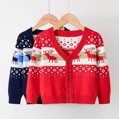 New Autumn Winter Children clothing Sweater Round Neck kids clothes Knit Christmas Sweater For Little Girls Boys