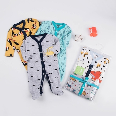 Autumn new baby long sleeve bodysuits Baby Girl Boy cartoon bodysuits cotton 0-2 Years baby Rompers 3pcs set