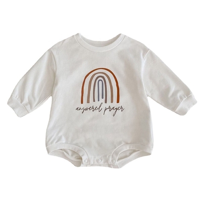 wholesale baby romper rainbow printing clothes set clothing boy and girl romper premium oem factories new born