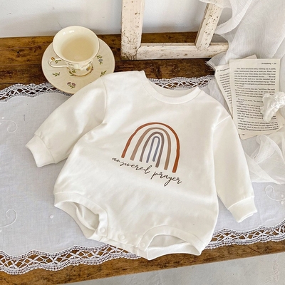 wholesale baby romper rainbow printing clothes set clothing boy and girl romper premium oem factories new born