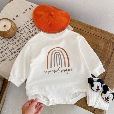 wholesale baby romper rainbow printing clothes set clothing boy and girl romper premium oem factories new born