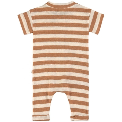 Hot sale Wooden Buttons Cotton Stripe Knitted Newborn Toddler baby rompers