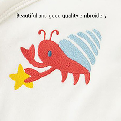 Custom Embroidery Baby Long Sleeve Rompers organic cotton knitted newborn baby rompers