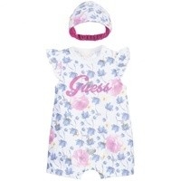 Summer Oragnic Cotton Printed Baby Rompers with Headband Infant Toddlers Baby Clothing Rompers