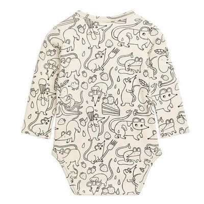 OEM Baby Clothes Cotton Long sleeve plain printed jumpsuit custom logo baby romper boy and girl