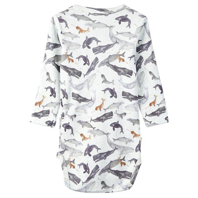 Baby Clothes New Design Cotton Fish Print Long Sleeve Baby jumpsuit Baby Romper