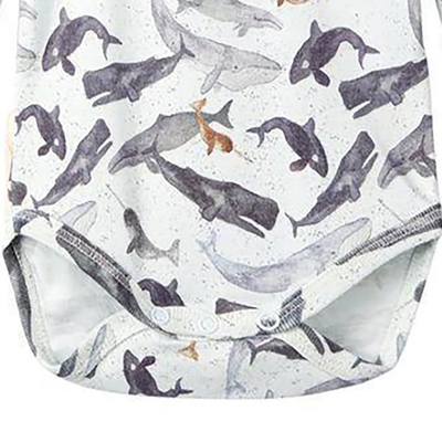 Baby Clothes New Design Cotton Fish Print Long Sleeve Baby jumpsuit Baby Romper