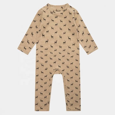 Long Sleeve Baby Rompers Newborn 100% Cotton Baby Clothes Romper With Button