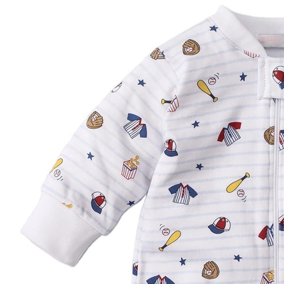 Wholesale Custom High Quality Unisex Double Zipper Bamboo Cotton Baby Romper