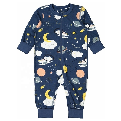Wholesale Long Sleeves Baby Romper Custom Bamboo Cotton Baby Pajamas