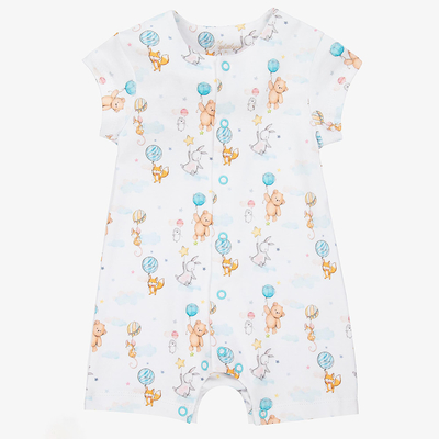 Summer Cotton Short Sleeve Plain Printed Baby Girl Boy Rompers Infant Jumpsuits