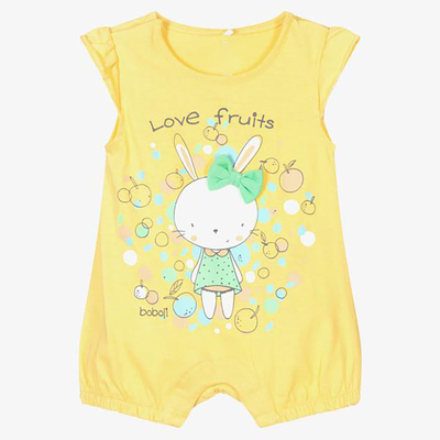 100% organic cotton Rompers short summer sleeve romper for baby boy girl rompers 0-18 months