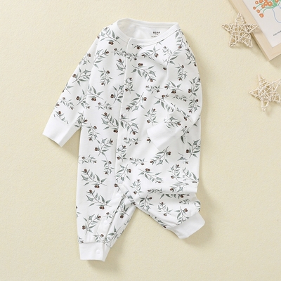 OEM pajamas baby romper with snap pajamas sleepwear onesie organic cotton baby clothes baby romper