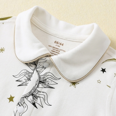 2023 Newborn In Stocks Or Customized 100% Organic Cotton with Printing Baby Clothing