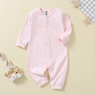 2023 Spring and autumn onesie baby girls boys organic cotton baby clothing romper bodysuit