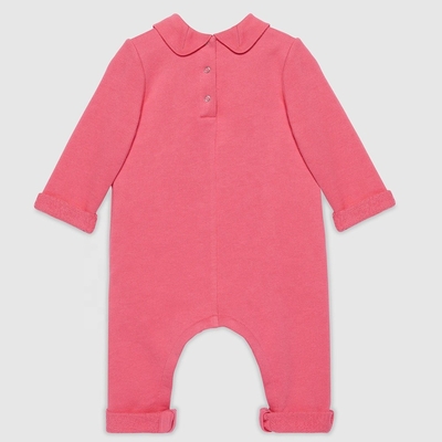 igh Quality Unisex CVC Fabric Cotton Baby Rompers Long Sleeve Solid Color Infant Clothing