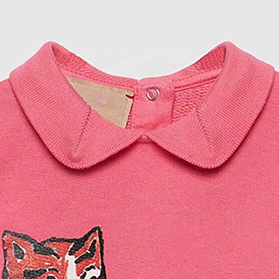 igh Quality Unisex CVC Fabric Cotton Baby Rompers Long Sleeve Solid Color Infant Clothing