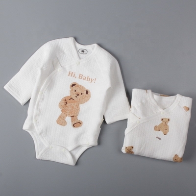 Long Sleeve Autumn Padded Long Sleeves Organic Cotton Baby Romper Jumpsuits