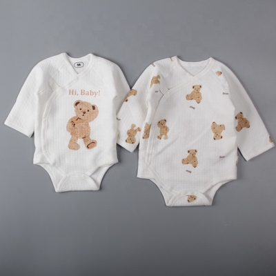 Long Sleeve Autumn Padded Long Sleeves Organic Cotton Baby Romper Jumpsuits
