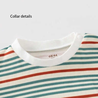 Wholesale Newborn Striped Cotton Baby Romper Custom Unisex Baby Bodysuits