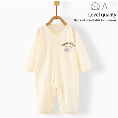 OEM ODM factory 100% Cotton Long Sleeve Unisex Baby Clothing Customized Logo Infant Baby Rompers