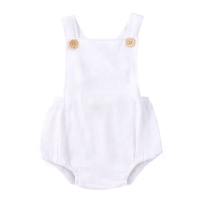 Custom Cotton Line Baby Clothes Baby Girls Romper Onesie Sleeveless Soft Clothes Baby Bodysuit