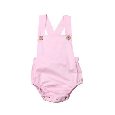 Custom Cotton Line Baby Clothes Baby Girls Romper Onesie Sleeveless Soft Clothes Baby Bodysuit