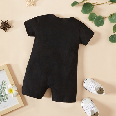 Baby 100% cotton overall romper Summer new children's short sleeve cloth Baby Letters Printing jumpsuit bodysuit