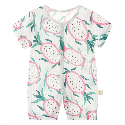 Summer Wholesale Baby Romper 100% Cotton With Printing  Custom Unisex Baby Bodysuits