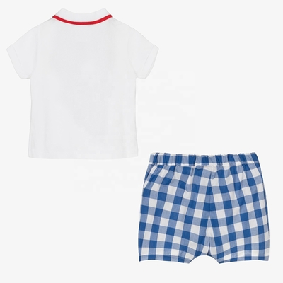 2023 Summer Short sleeve Polo neck short pants Toddler Baby Clothing Sets