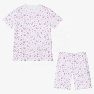 Summer Baby Custom Printed Organic Cotton Toddler Baby Clothing Sets Baby Boys Girls Clothing Sets