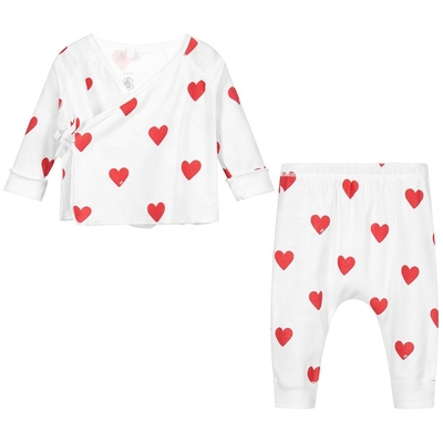 Raglan Sleeve Spring Autumn Top And Pants Newborn 2pc Set Baby Clothing Set Pajamas