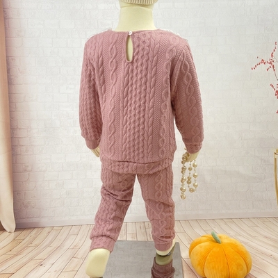 Autumn Children Clothing Sets Casual Long Sleeve Long Pants Suit Ruffle Neck Kids Clothing Sets for Girls 3  to 7 Years