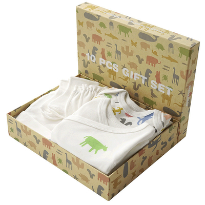 Babies gift box cotton clothing sets 10pcs new born baby clothes gift set