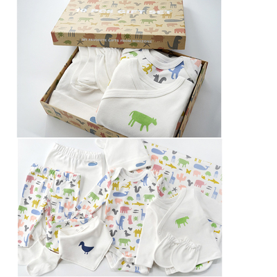 Babies gift box cotton clothing sets 10pcs new born baby clothes gift set
