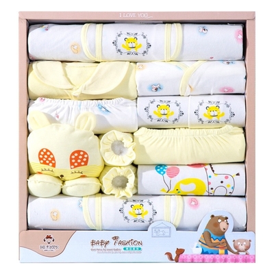 Golden supplier 100% cotton baby clothings gift clothes box newborn new born baby gift set