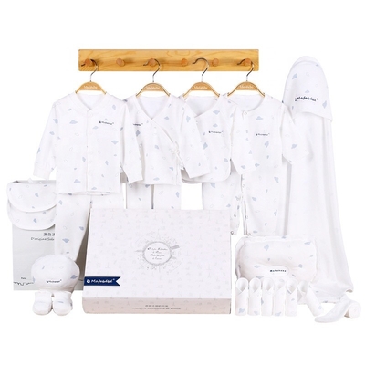 Roupas de bebe Newborn Clothes Baby Gift 100% Cotton Solid Newborn Baby Sets crown Unisex Bodysuits newborn gift set for bab