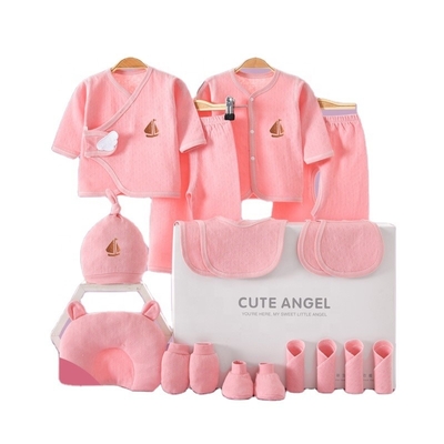 Golden supplier organic 100% cotton baby clothes jumpsuits box newborn new born baby gift set